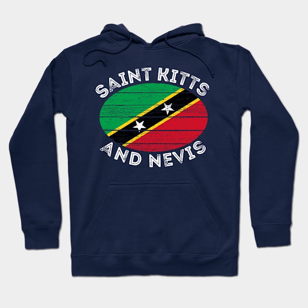 Saint Kitts and Nevis Roots Flag Hoodie by BraaiNinja